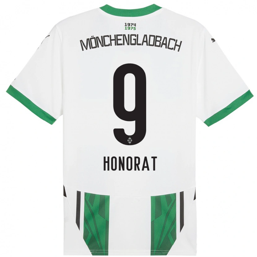 Danxen Barn Franck Honorat #9 Vit Grön Hemmatröja Matchtröjor 2024/25 Tröjor T-Tröja