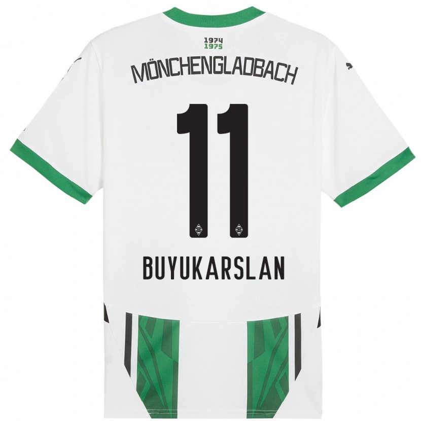 Danxen Barn Oguzcan Büyükarslan #11 Vit Grön Hemmatröja Matchtröjor 2024/25 Tröjor T-Tröja