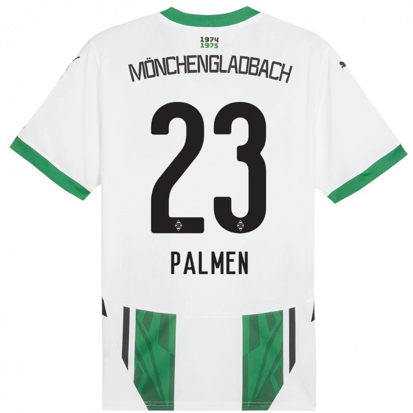 Danxen Barn Luisa Palmen #23 Vit Grön Hemmatröja Matchtröjor 2024/25 Tröjor T-Tröja