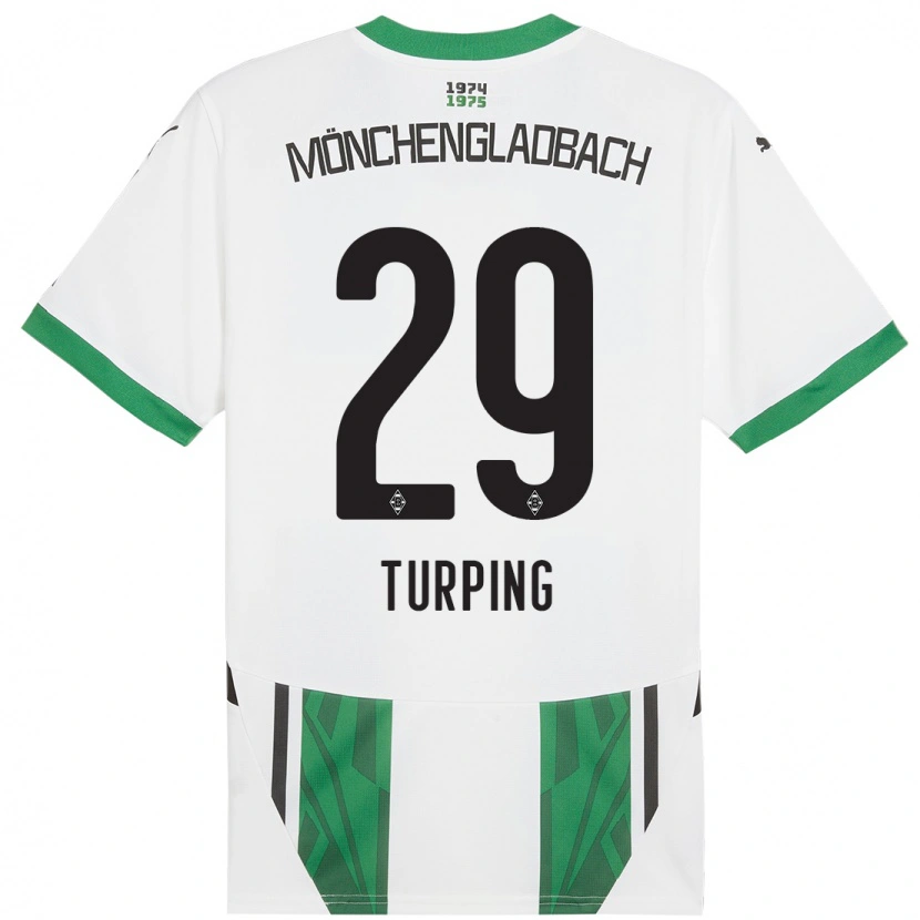 Danxen Barn Selim Turping #29 Vit Grön Hemmatröja Matchtröjor 2024/25 Tröjor T-Tröja