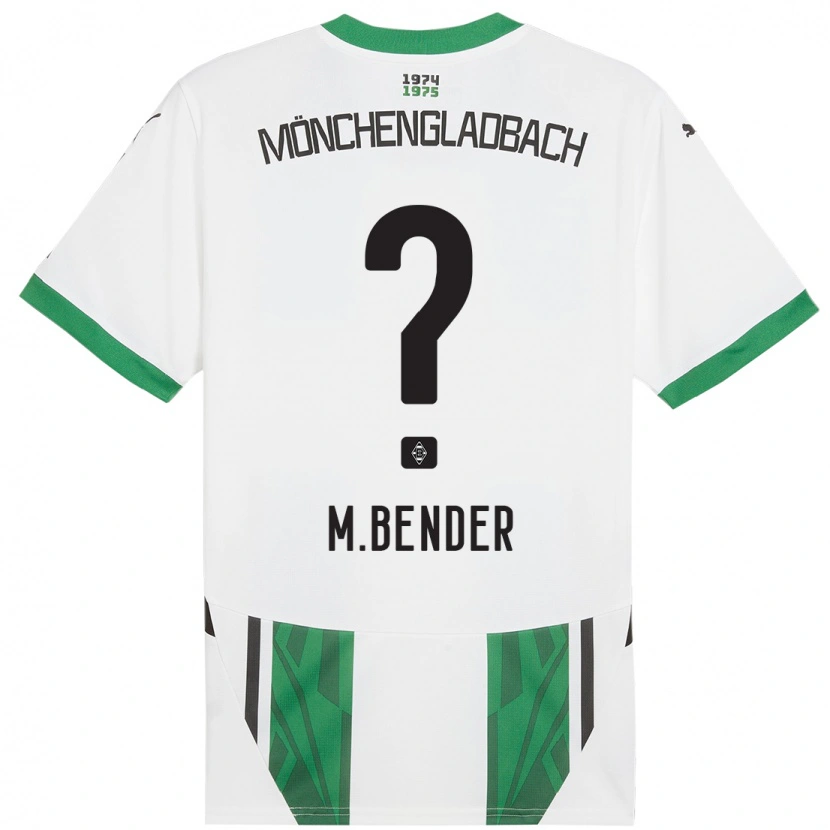 Danxen Barn Maurice Bender #0 Vit Grön Hemmatröja Matchtröjor 2024/25 Tröjor T-Tröja