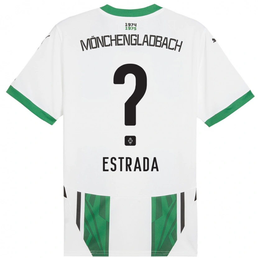 Danxen Barn Joshua Jong Estrada #0 Vit Grön Hemmatröja Matchtröjor 2024/25 Tröjor T-Tröja