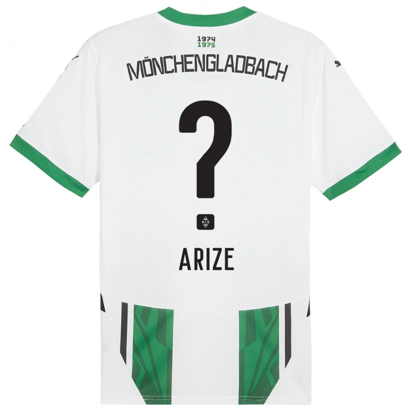 Danxen Barn David Arize #0 Vit Grön Hemmatröja Matchtröjor 2024/25 Tröjor T-Tröja