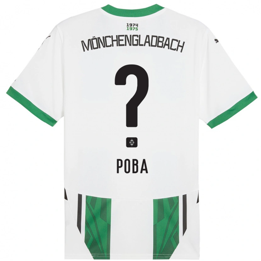 Danxen Barn Peniel Poba #0 Vit Grön Hemmatröja Matchtröjor 2024/25 Tröjor T-Tröja