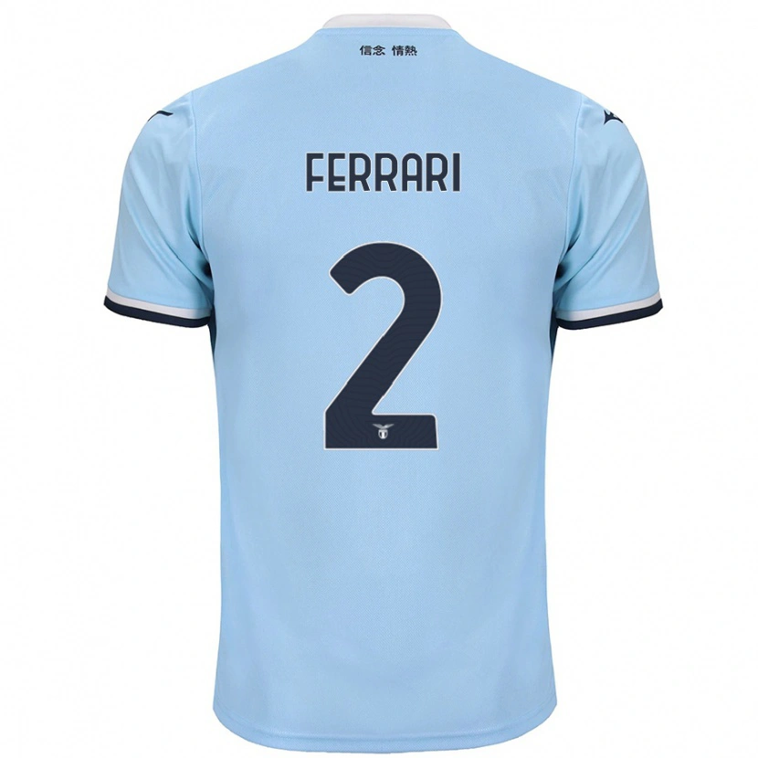 Danxen Barn Lorenzo Ferrari #2 Blå Hemmatröja Matchtröjor 2024/25 Tröjor T-Tröja