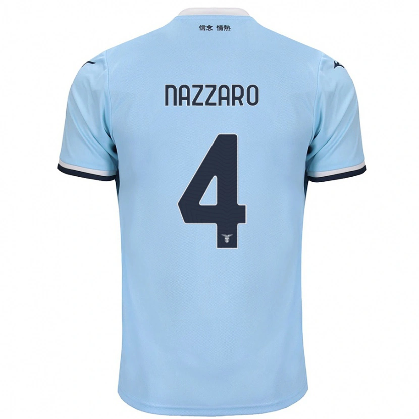 Danxen Barn Marco Nazzaro #4 Blå Hemmatröja Matchtröjor 2024/25 Tröjor T-Tröja