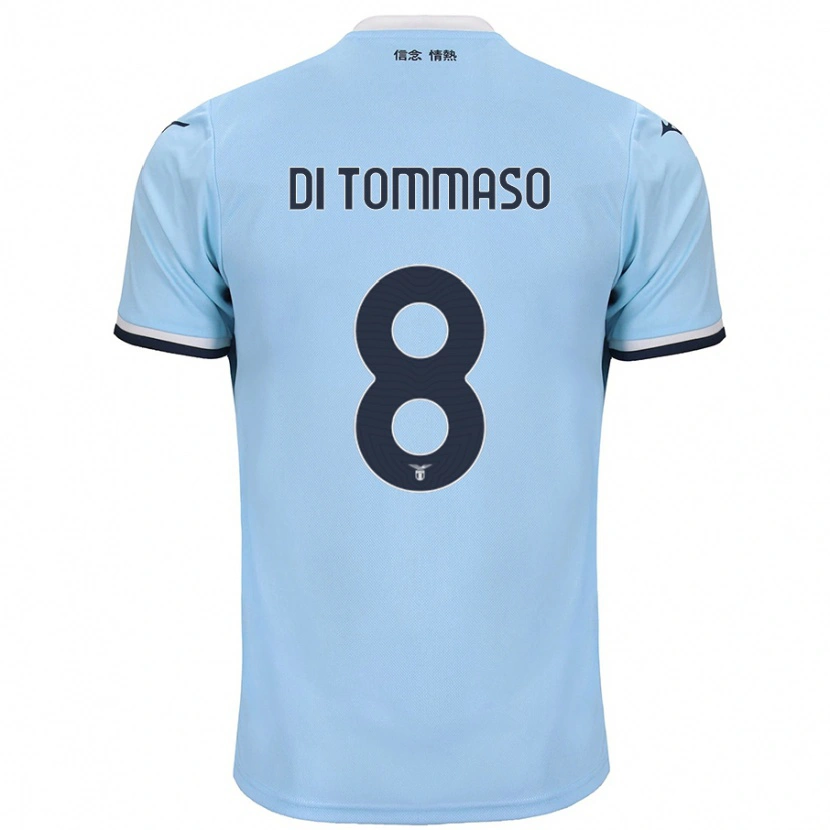 Danxen Barn Leonardo Di Tommaso #8 Blå Hemmatröja Matchtröjor 2024/25 Tröjor T-Tröja