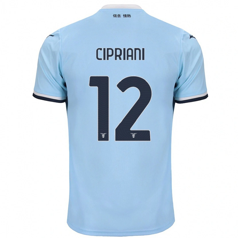Danxen Barn Alessio Cipriani #12 Blå Hemmatröja Matchtröjor 2024/25 Tröjor T-Tröja