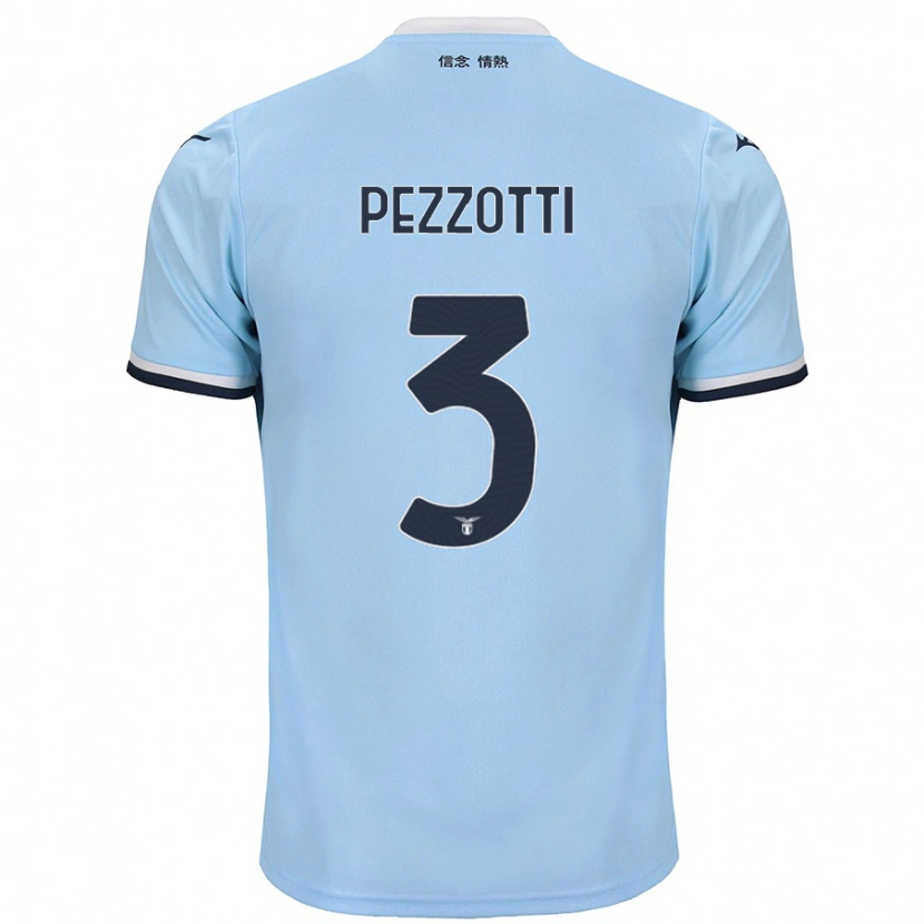 Danxen Barn Arianna Pezzotti #3 Blå Hemmatröja Matchtröjor 2024/25 Tröjor T-Tröja