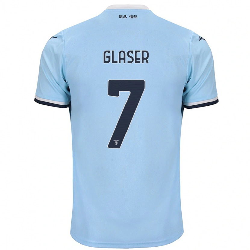 Danxen Barn Julia Glaser #7 Blå Hemmatröja Matchtröjor 2024/25 Tröjor T-Tröja