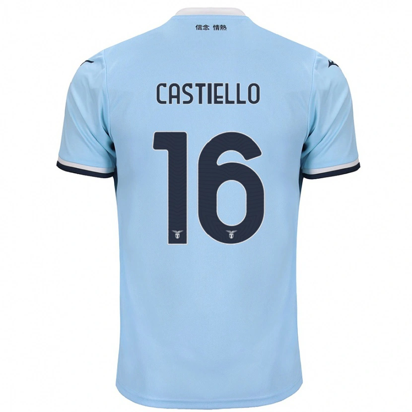 Danxen Barn Antonietta Castiello #16 Blå Hemmatröja Matchtröjor 2024/25 Tröjor T-Tröja