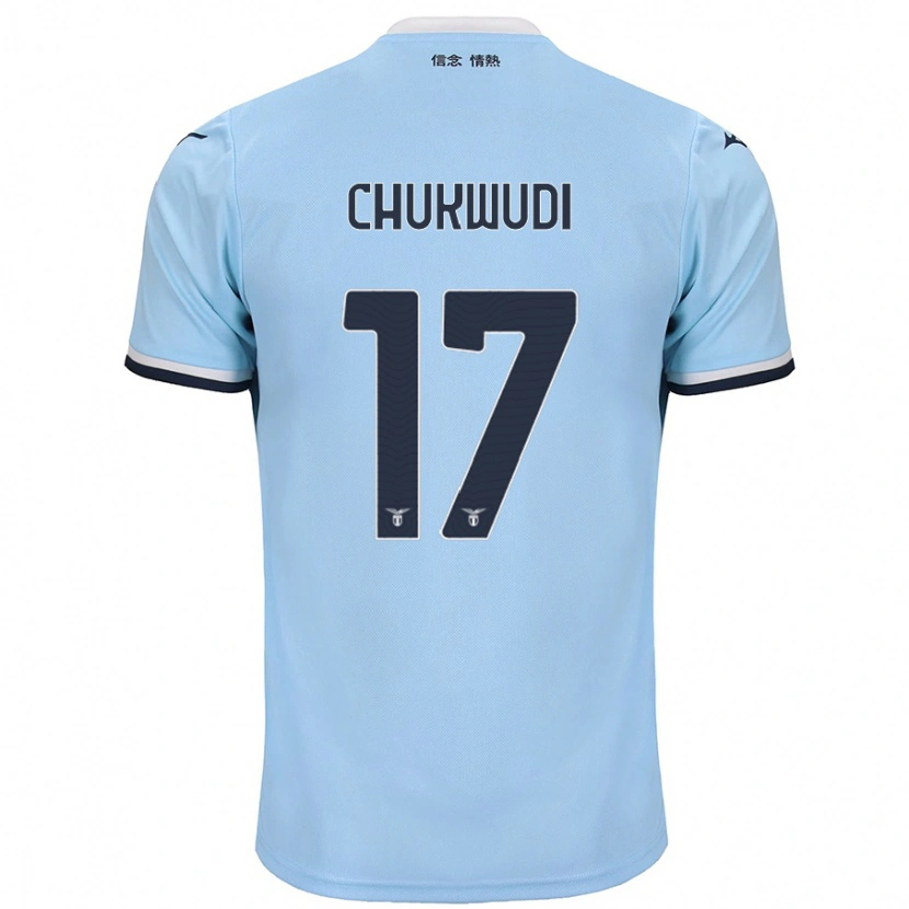 Danxen Barn Ogonna Chukwudi #17 Blå Hemmatröja Matchtröjor 2024/25 Tröjor T-Tröja