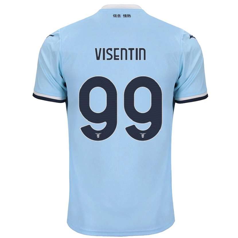 Danxen Barn Noemi Visentin #99 Blå Hemmatröja Matchtröjor 2024/25 Tröjor T-Tröja