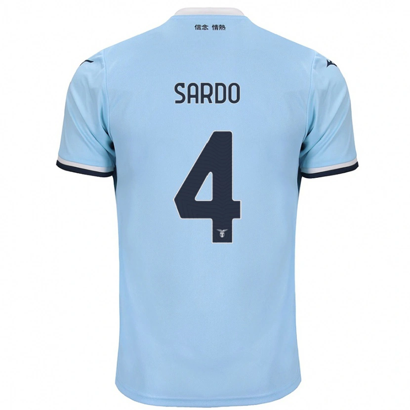 Danxen Barn Jacopo Sardo #4 Blå Hemmatröja Matchtröjor 2024/25 Tröjor T-Tröja