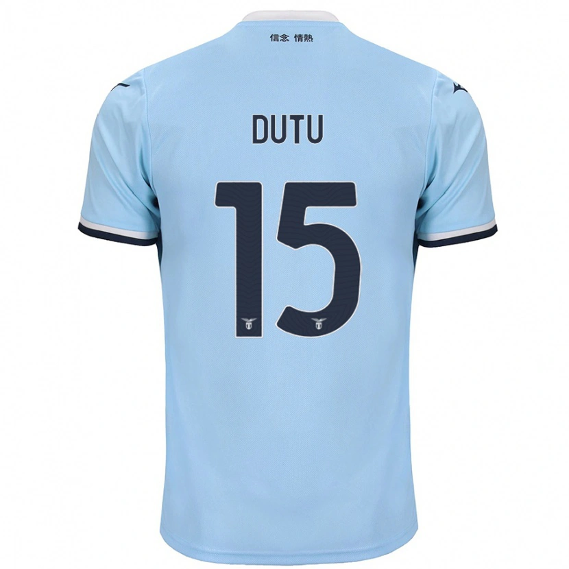Danxen Barn Matteo Dutu #15 Blå Hemmatröja Matchtröjor 2024/25 Tröjor T-Tröja
