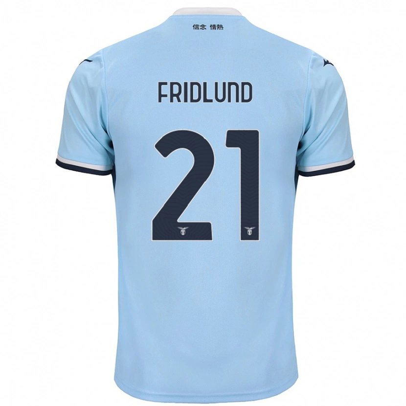 Danxen Barn Johanne Fridlund #21 Blå Hemmatröja Matchtröjor 2024/25 Tröjor T-Tröja
