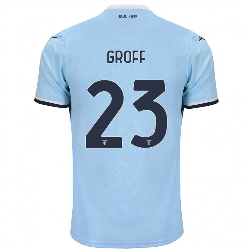 Danxen Barn Chiara Groff #23 Blå Hemmatröja Matchtröjor 2024/25 Tröjor T-Tröja