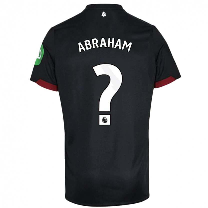 Danxen Barn Dondre Abraham #0 Svart Vit Bortatröja Matchtröjor 2024/25 Tröjor T-Tröja
