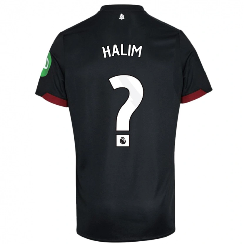 Danxen Barn Mehmet Halim #0 Svart Vit Bortatröja Matchtröjor 2024/25 Tröjor T-Tröja