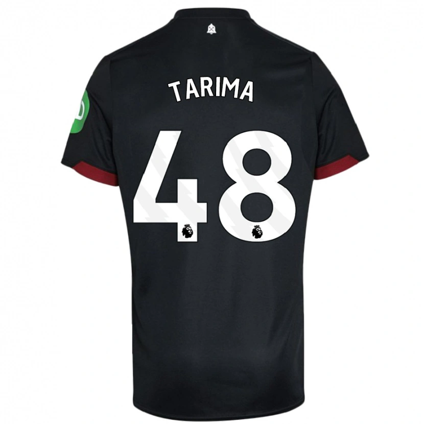 Danxen Barn Sean Tarima #48 Svart Vit Bortatröja Matchtröjor 2024/25 Tröjor T-Tröja