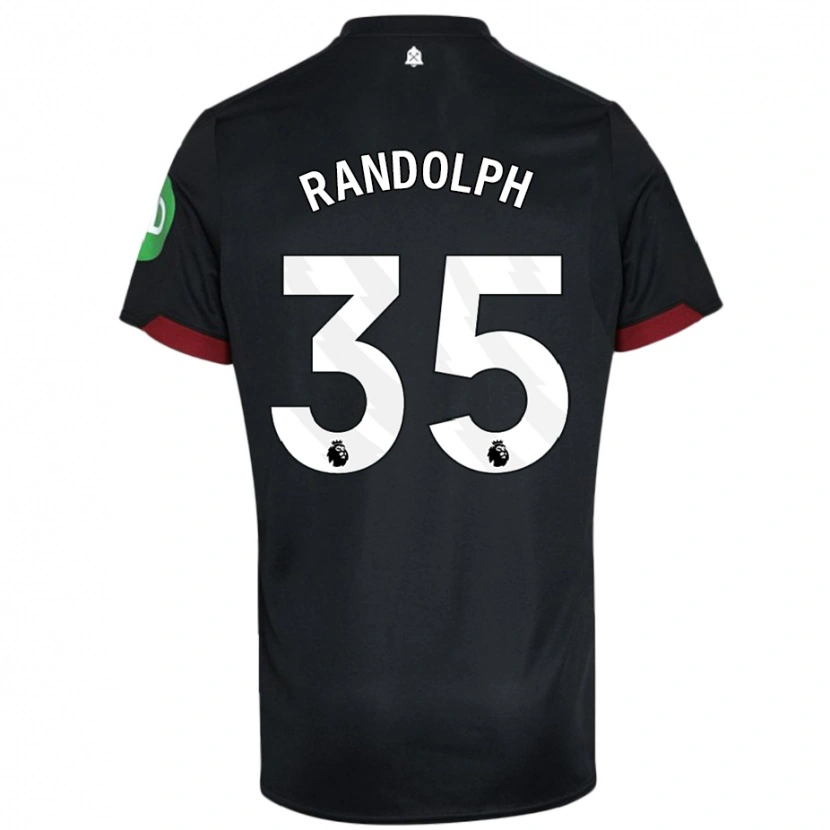 Danxen Barn Darren Randolph #35 Svart Vit Bortatröja Matchtröjor 2024/25 Tröjor T-Tröja
