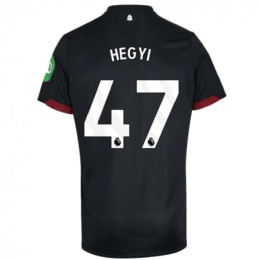 Danxen Barn Krisztian Hegyi #47 Svart Vit Bortatröja Matchtröjor 2024/25 Tröjor T-Tröja
