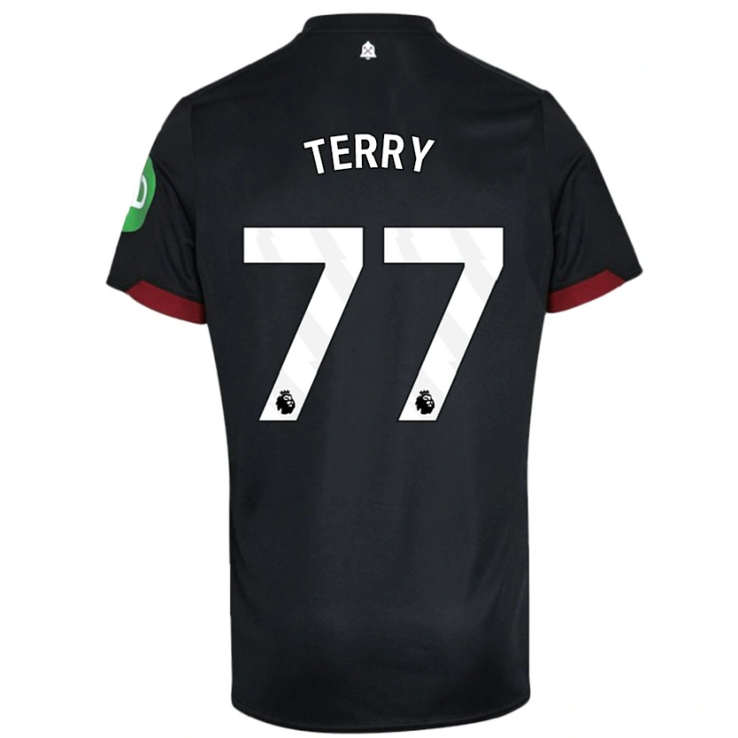 Danxen Barn Mason Terry #77 Svart Vit Bortatröja Matchtröjor 2024/25 Tröjor T-Tröja