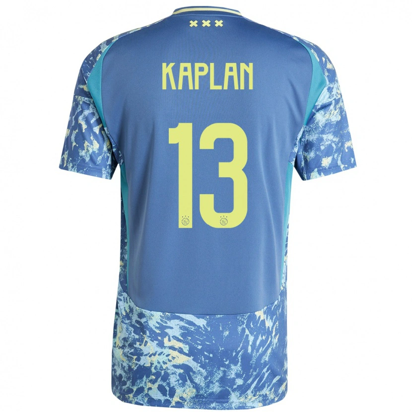Danxen Barn Ahmetcan Kaplan #13 Grå Blå Gul Bortatröja Matchtröjor 2024/25 Tröjor T-Tröja