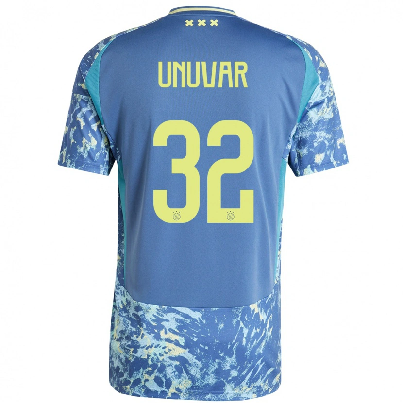 Danxen Barn Naci Ünüvar #32 Grå Blå Gul Bortatröja Matchtröjor 2024/25 Tröjor T-Tröja