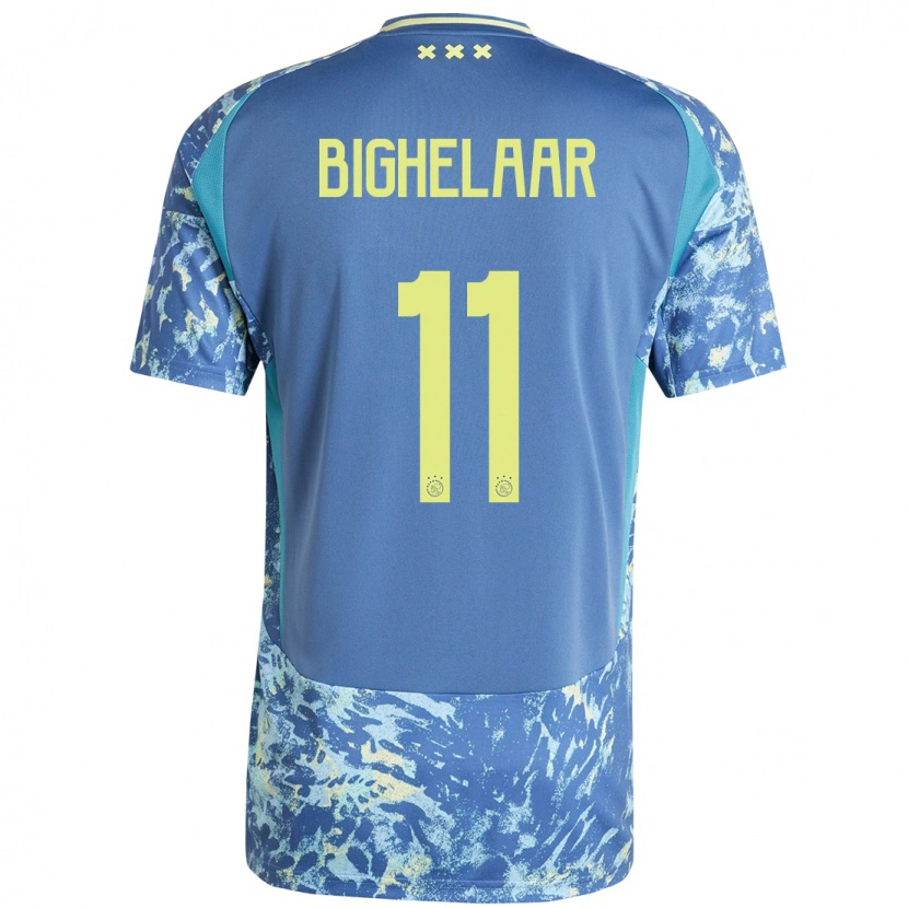 Danxen Barn Marjolijn Van Den Bighelaar #11 Grå Blå Gul Bortatröja Matchtröjor 2024/25 Tröjor T-Tröja