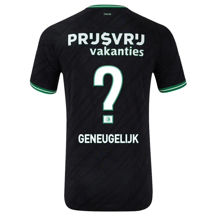 Danxen Barn Ivar Geneugelijk #0 Svart Grön Bortatröja Matchtröjor 2024/25 Tröjor T-Tröja