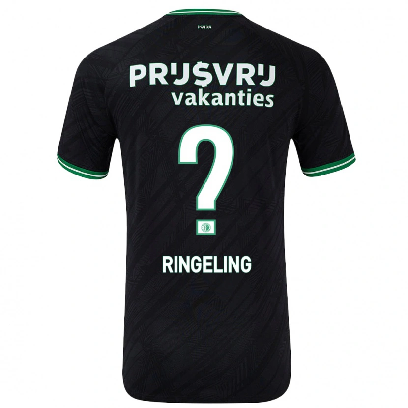 Danxen Barn Sam Ringeling #0 Svart Grön Bortatröja Matchtröjor 2024/25 Tröjor T-Tröja