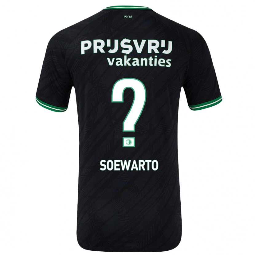 Danxen Barn Quenay Soewarto #0 Svart Grön Bortatröja Matchtröjor 2024/25 Tröjor T-Tröja