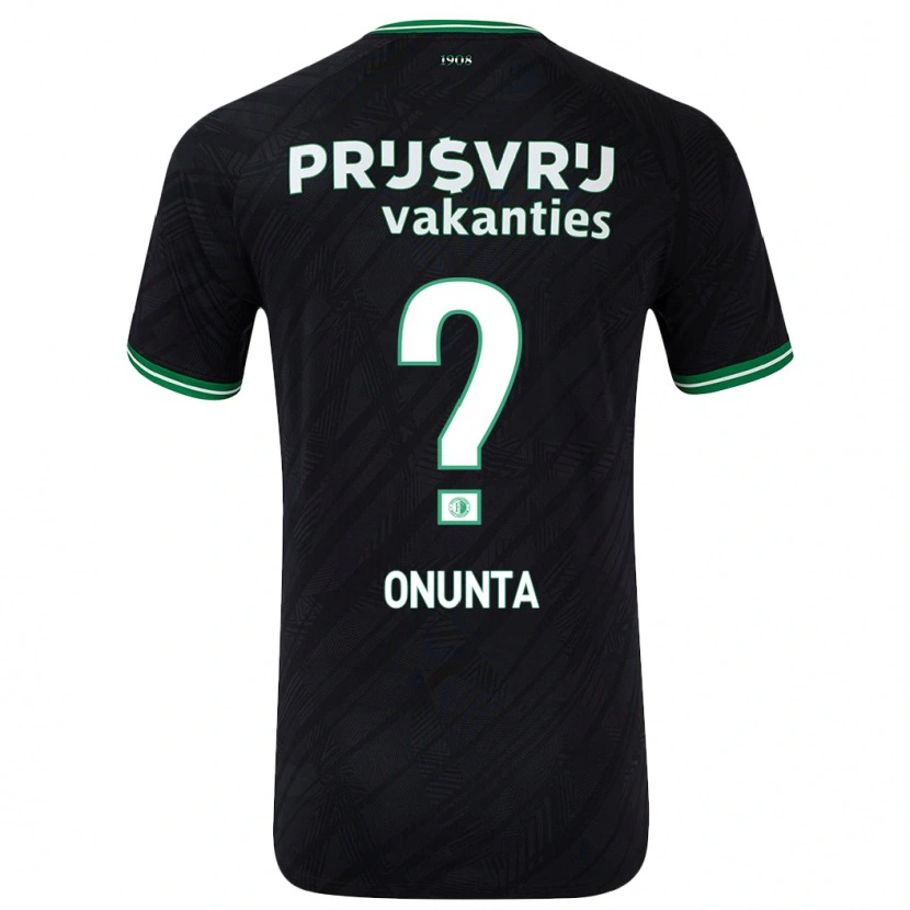 Danxen Barn Izu Onunta #0 Svart Grön Bortatröja Matchtröjor 2024/25 Tröjor T-Tröja