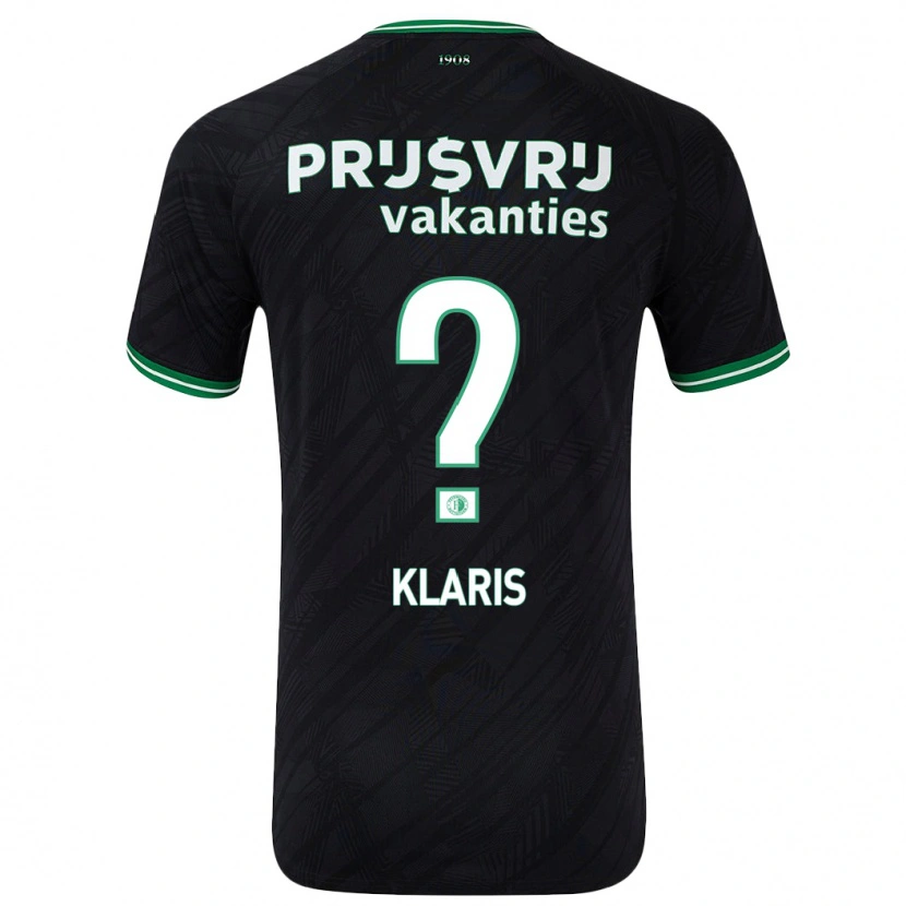 Danxen Barn Ellery Klaris #0 Svart Grön Bortatröja Matchtröjor 2024/25 Tröjor T-Tröja