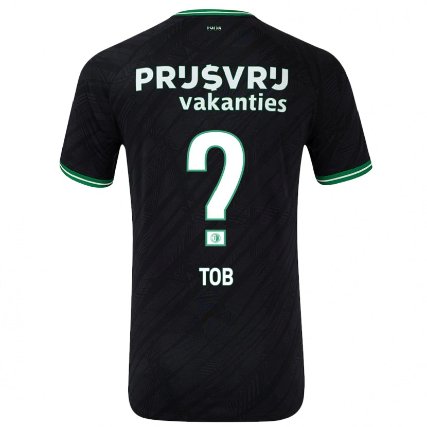 Danxen Barn Diecquincio Tob #0 Svart Grön Bortatröja Matchtröjor 2024/25 Tröjor T-Tröja