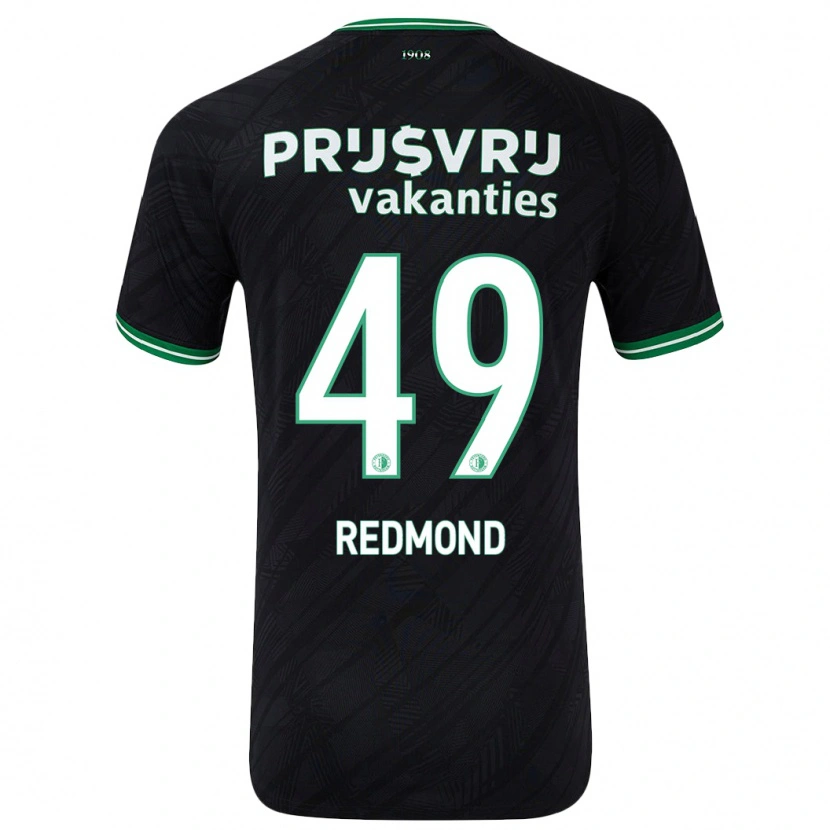 Danxen Barn Zepiqueno Redmond #49 Svart Grön Bortatröja Matchtröjor 2024/25 Tröjor T-Tröja