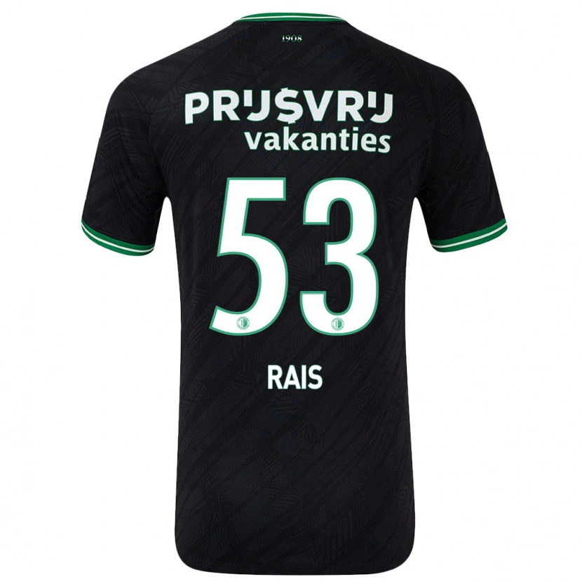 Danxen Barn Amir Rais #53 Svart Grön Bortatröja Matchtröjor 2024/25 Tröjor T-Tröja