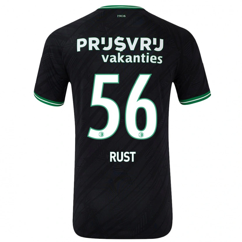 Danxen Barn Fabiano Rust #56 Svart Grön Bortatröja Matchtröjor 2024/25 Tröjor T-Tröja