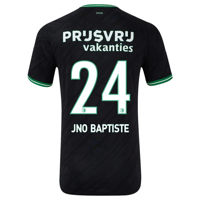 Danxen Barn Bridget Jno Baptiste #24 Svart Grön Bortatröja Matchtröjor 2024/25 Tröjor T-Tröja