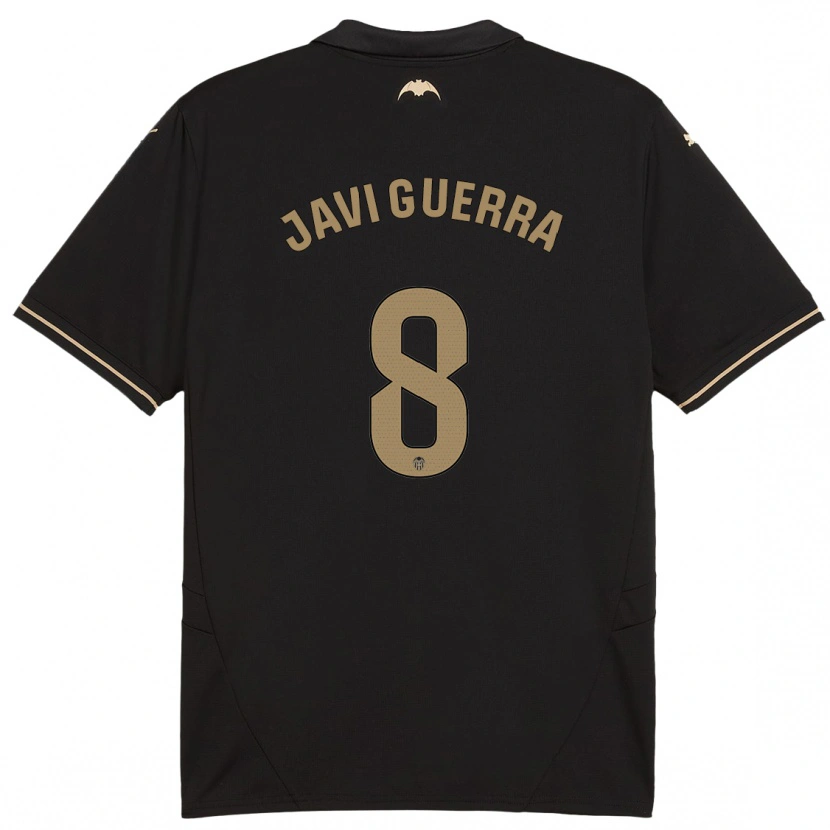 Danxen Barn Javi Guerra #8 Svart Bortatröja Matchtröjor 2024/25 Tröjor T-Tröja