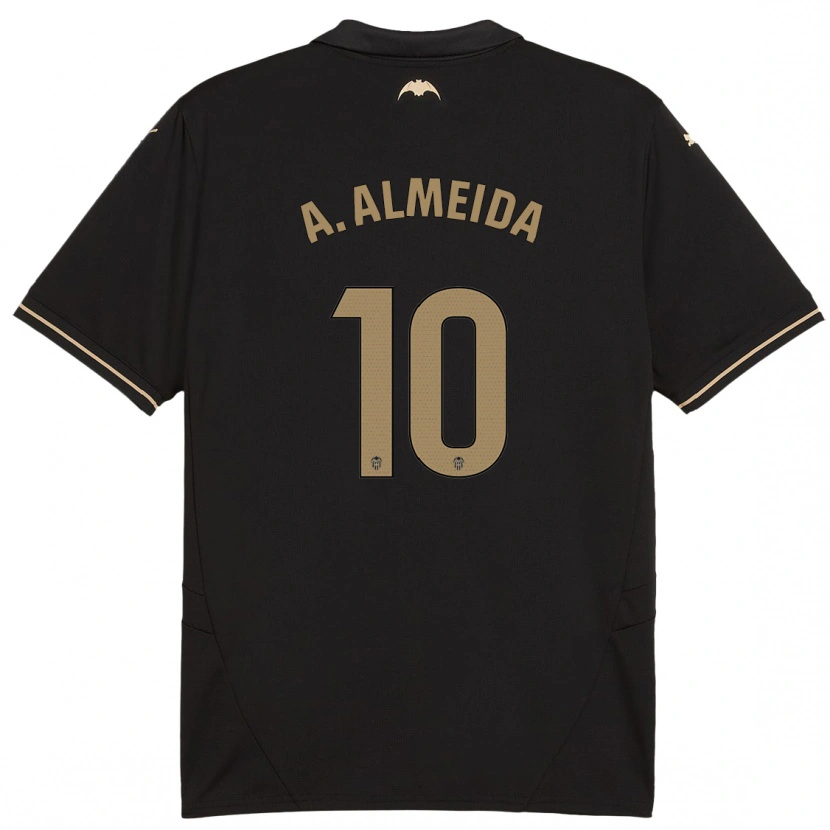 Danxen Barn André Almeida #10 Svart Bortatröja Matchtröjor 2024/25 Tröjor T-Tröja