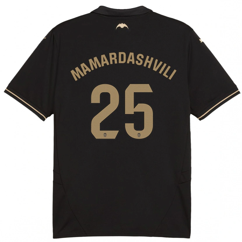Danxen Barn Giorgi Mamardashvili #25 Svart Bortatröja Matchtröjor 2024/25 Tröjor T-Tröja