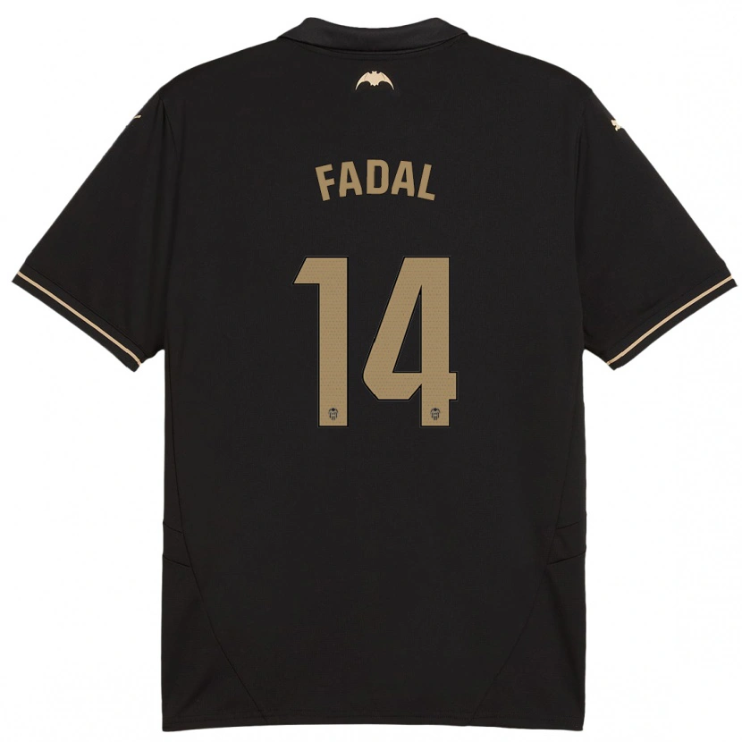 Danxen Barn Ali Fadal #14 Svart Bortatröja Matchtröjor 2024/25 Tröjor T-Tröja