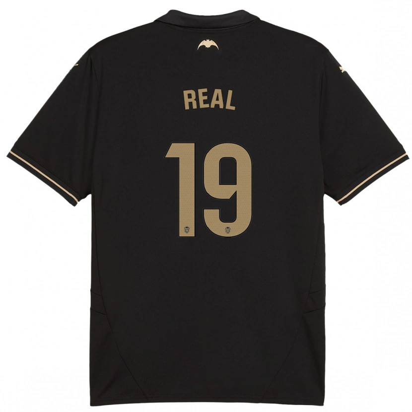 Danxen Barn Kerlly Real #19 Svart Bortatröja Matchtröjor 2024/25 Tröjor T-Tröja