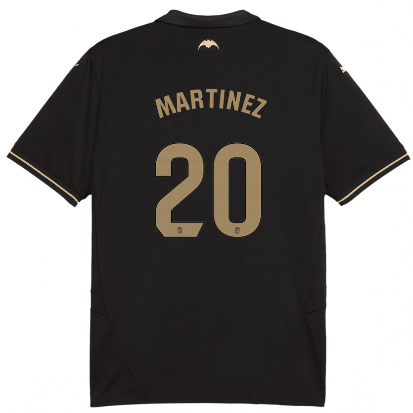 Danxen Barn Asun Martínez #20 Svart Bortatröja Matchtröjor 2024/25 Tröjor T-Tröja