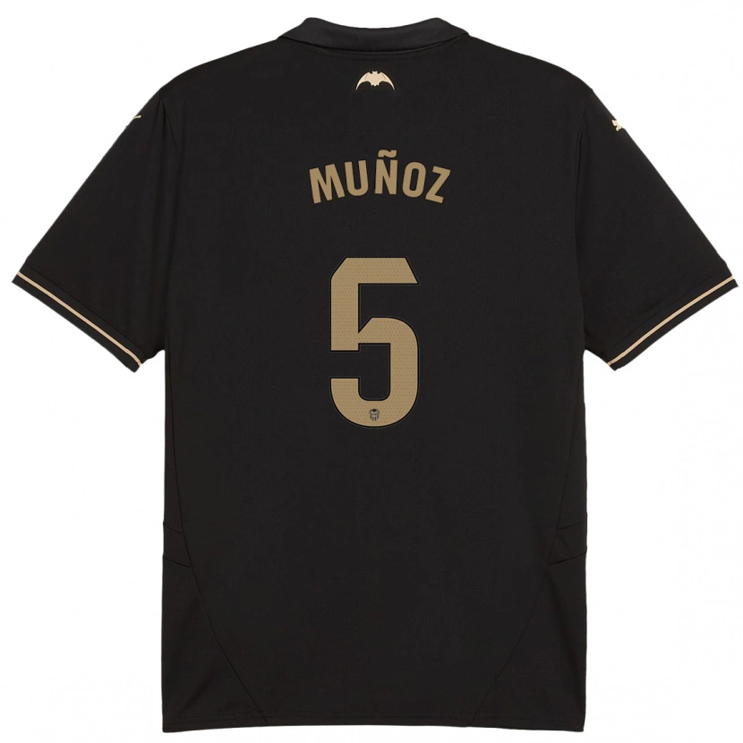 Danxen Barn Iván Muñoz #5 Svart Bortatröja Matchtröjor 2024/25 Tröjor T-Tröja