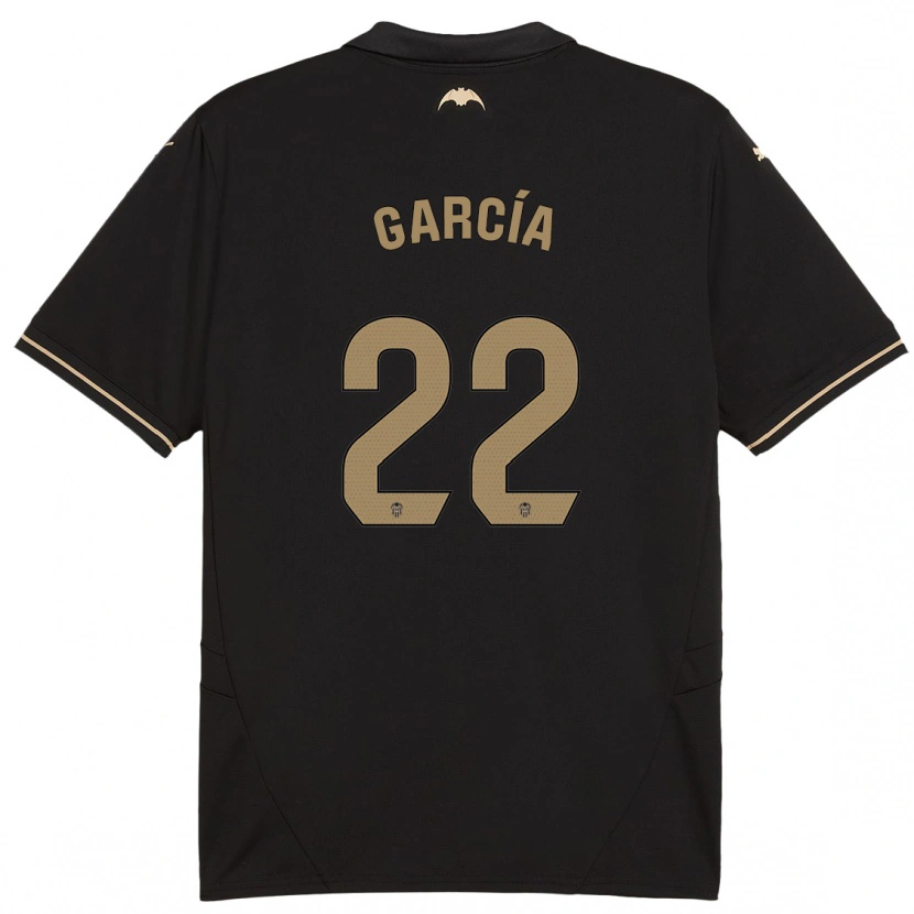 Danxen Barn Azael García #22 Svart Bortatröja Matchtröjor 2024/25 Tröjor T-Tröja