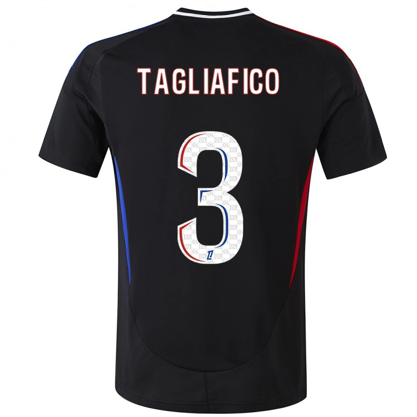 Danxen Barn Nicolás Tagliafico #3 Svart Bortatröja Matchtröjor 2024/25 Tröjor T-Tröja