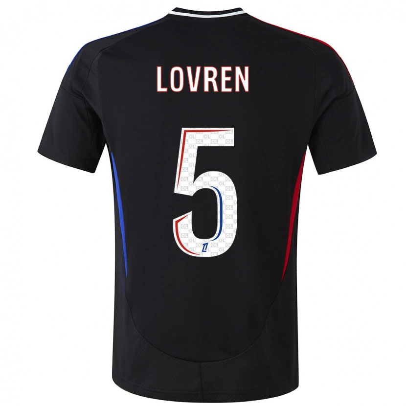 Danxen Barn Dejan Lovren #5 Svart Bortatröja Matchtröjor 2024/25 Tröjor T-Tröja